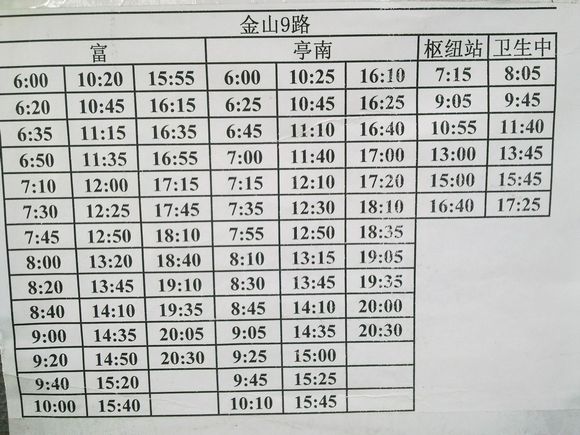 金山2路最新时刻表,金山2路最新时刻表，掌握公交动态，出行更便捷